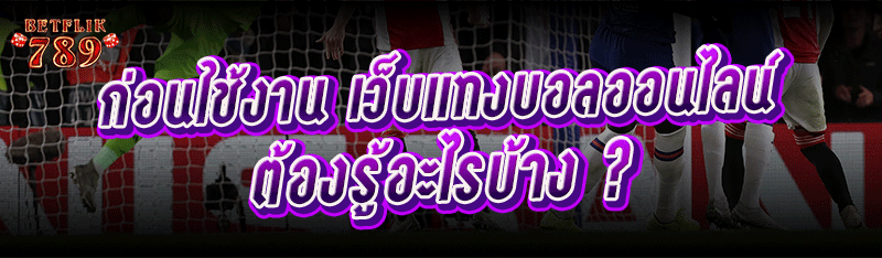 ก่อนใช้งาน เว็บแทงบอลออนไลน์ ต้องรู้อะไรบ้าง ?